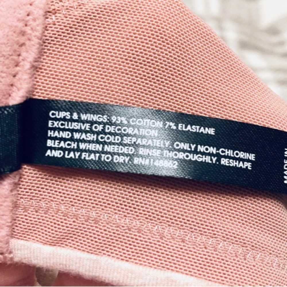 Torrid Dream Wire-Free Cotton Bra Ash Rose Heather Pink Size 44c Lightly Lined - Picture 7 of 10